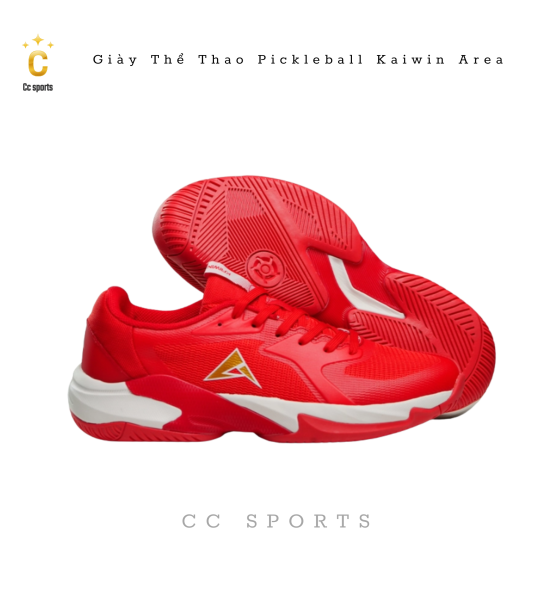 Giày Thể Thao Pickleball Kaiwin Area - Màu Đỏ