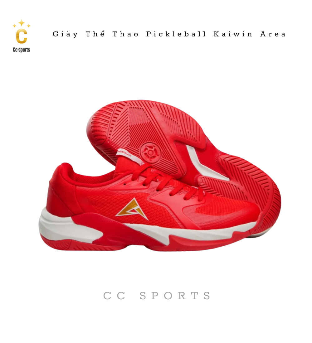 Giày Thể Thao Pickleball Kaiwin Area - Màu Đỏ