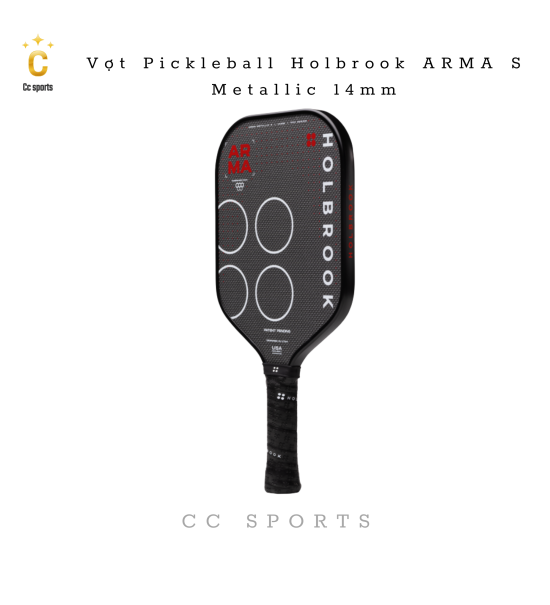 Vợt Pickleball Holbrook ARMA S Metallic 14mm