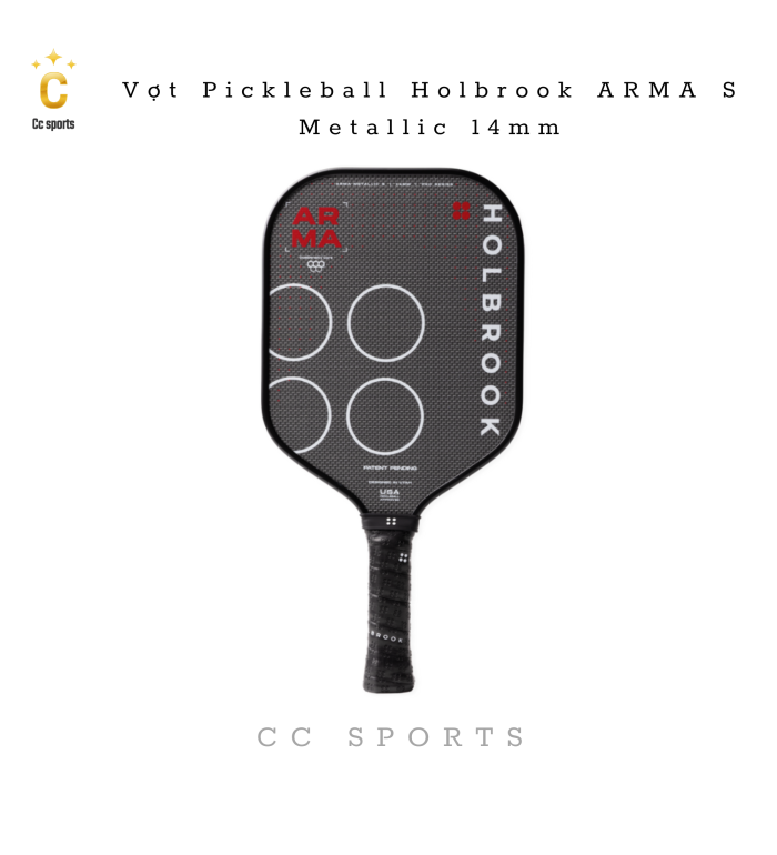 Vợt Pickleball Holbrook ARMA S Metallic 14mm