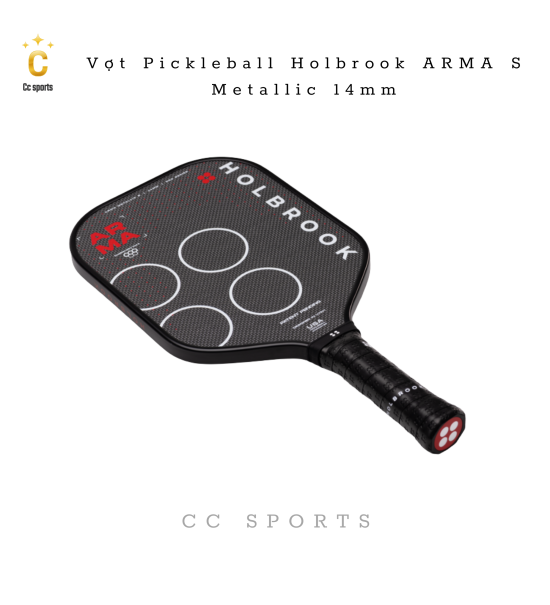 Vợt Pickleball Holbrook ARMA S Metallic 14mm