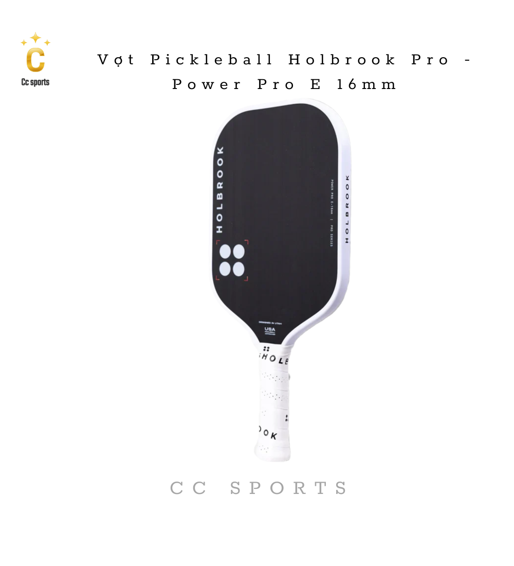 Vợt Pickleball Holbrook Pro - Power Pro E 16mm