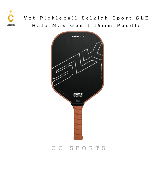 Vợt Pickleball Selkirk Sport SLK Halo Max Gen 1 16mm Paddle