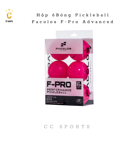 Bóng Pickleball Facolos F-Pro Advanced Gen 2 Hộp 6 Quả