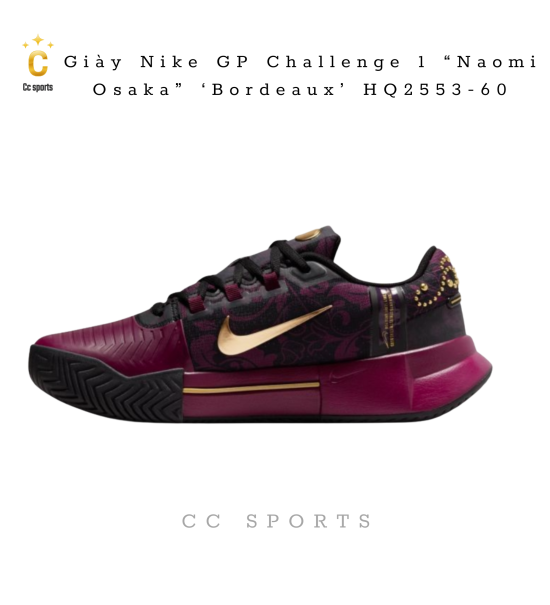 Giày Nike GP Challenge 1 “Naomi Osaka” ‘Bordeaux’ HQ2553-60