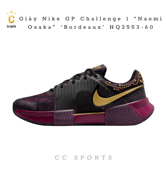 Giày Nike GP Challenge 1 “Naomi Osaka” ‘Bordeaux’ HQ2553-60