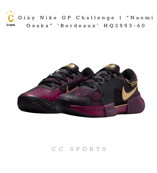 Giày Nike GP Challenge 1 “Naomi Osaka” ‘Bordeaux’ HQ2553-60