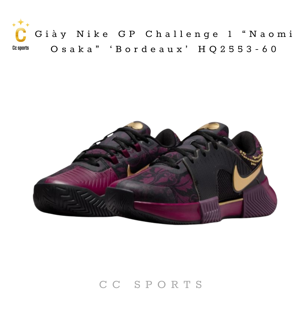 Giày Nike GP Challenge 1 “Naomi Osaka” ‘Bordeaux’ HQ2553-60