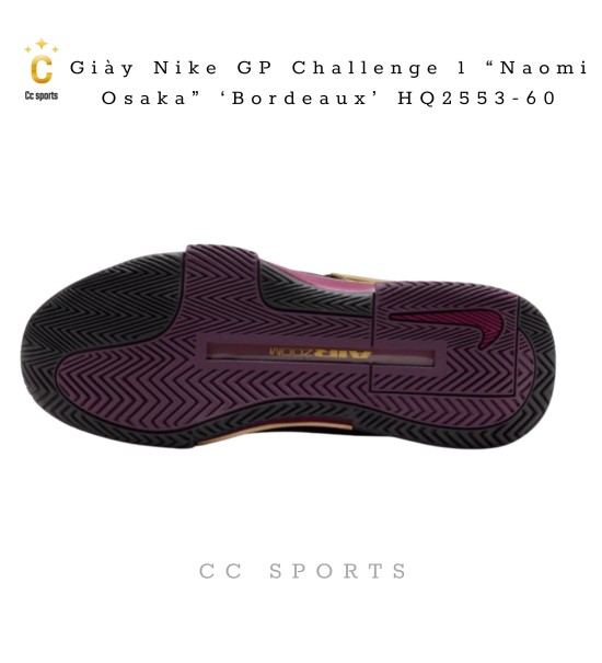 Giày Nike GP Challenge 1 “Naomi Osaka” ‘Bordeaux’ HQ2553-60