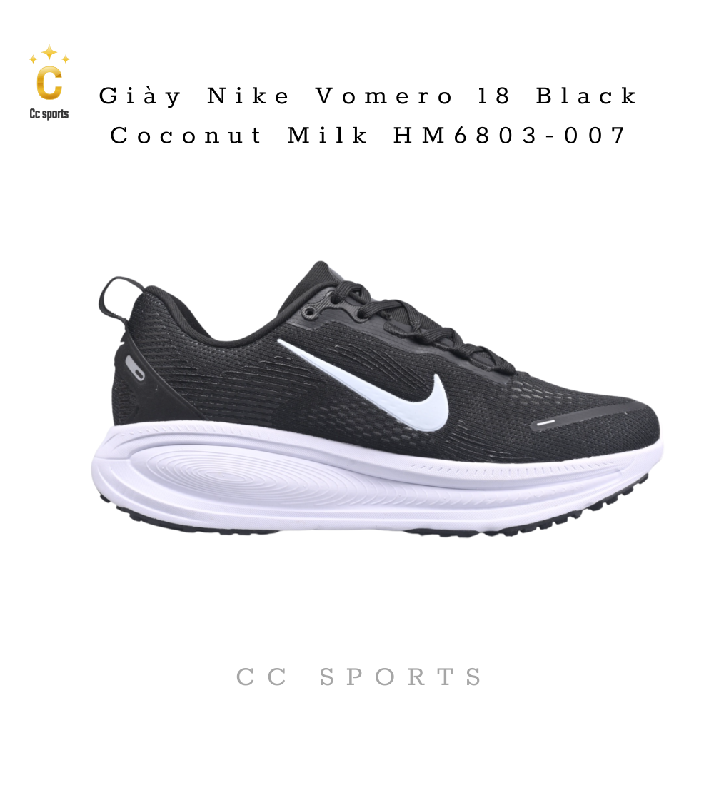 Giày Nike Vomero 18 Black Coconut Milk HM6803-007