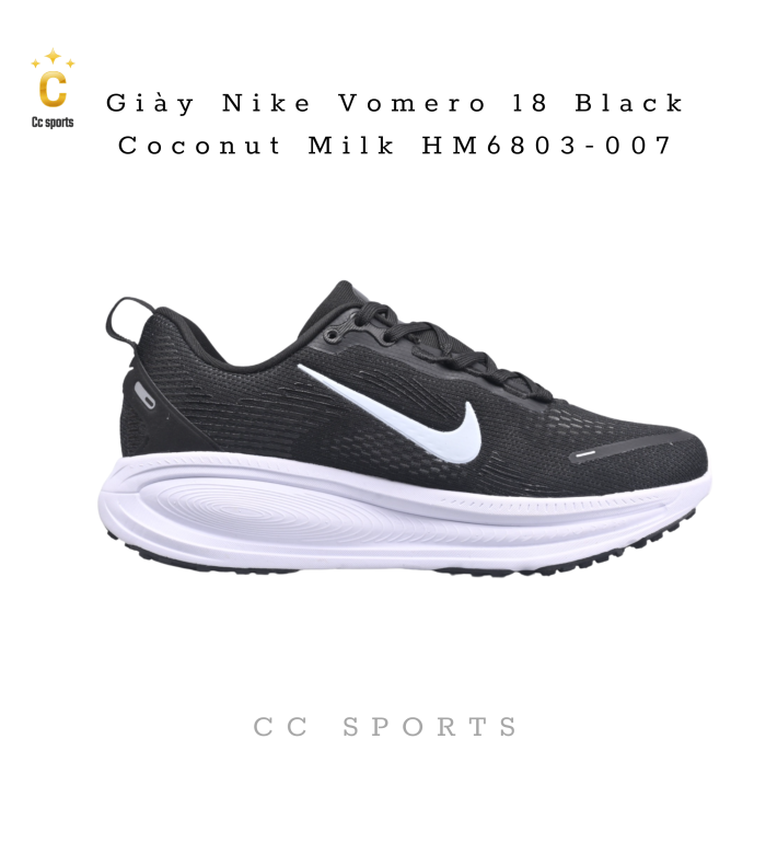 Giày Nike Vomero 18 Black Coconut Milk HM6803-007