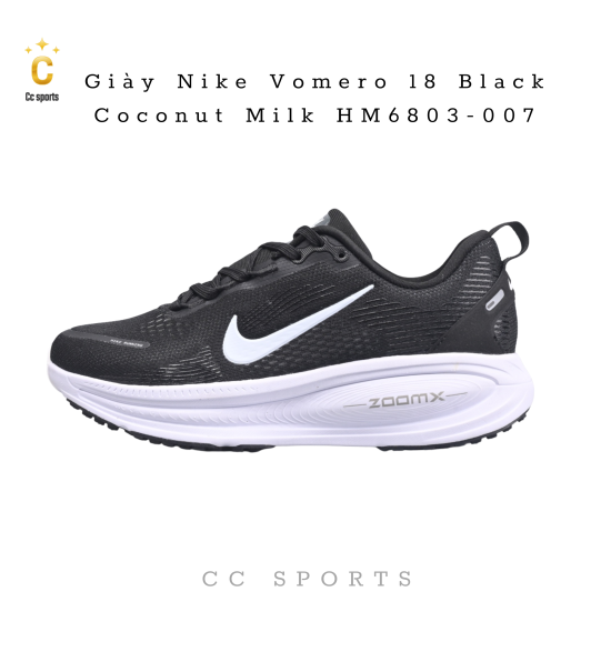 Giày Nike Vomero 18 Black Coconut Milk HM6803-007