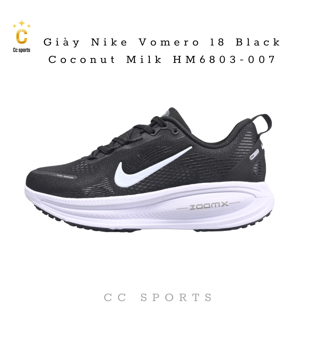 Giày Nike Vomero 18 Black Coconut Milk HM6803-007