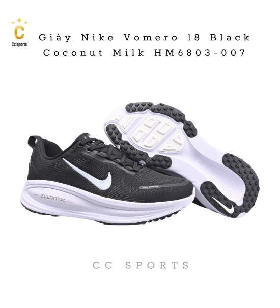 Giày Nike Vomero 18 Black Coconut Milk HM6803-007