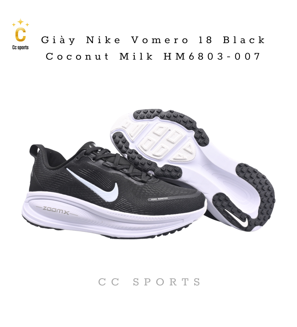 Giày Nike Vomero 18 Black Coconut Milk HM6803-007