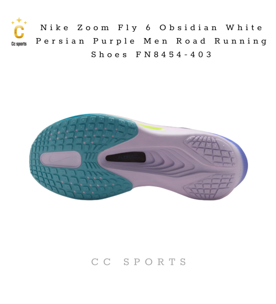 Nike Zoom Fly 6 Obsidian White Persian Purple Men Road Running Shoes FN8454-403