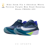 Nike Zoom Fly 6 Obsidian White Persian Purple Men Road Running Shoes FN8454-403