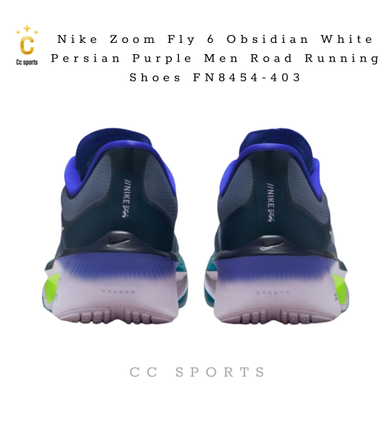 Nike Zoom Fly 6 Obsidian White Persian Purple Men Road Running Shoes FN8454-403