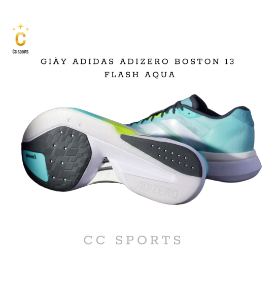 Giày Chạy Bộ Adidas Adizero Boston 13 - Xanh Mint