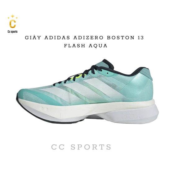 Giày Chạy Bộ Adidas Adizero Boston 13 - Xanh Mint