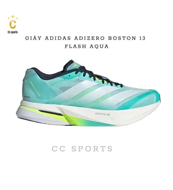 Giày Chạy Bộ Adidas Adizero Boston 13 - Xanh Mint