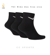 Tất Nike  Đen - Trắng Free  Size