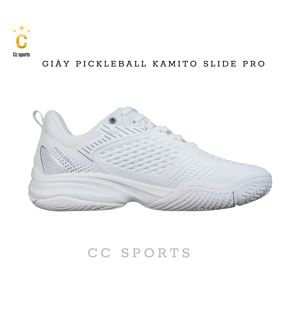 Giày Pickleball Kamito Slide Pro trắng