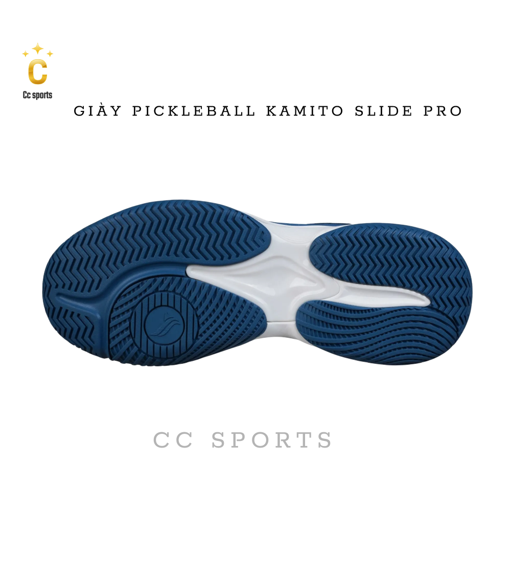 Giày Pickleball Kamito Slide Pro xanh đậm
