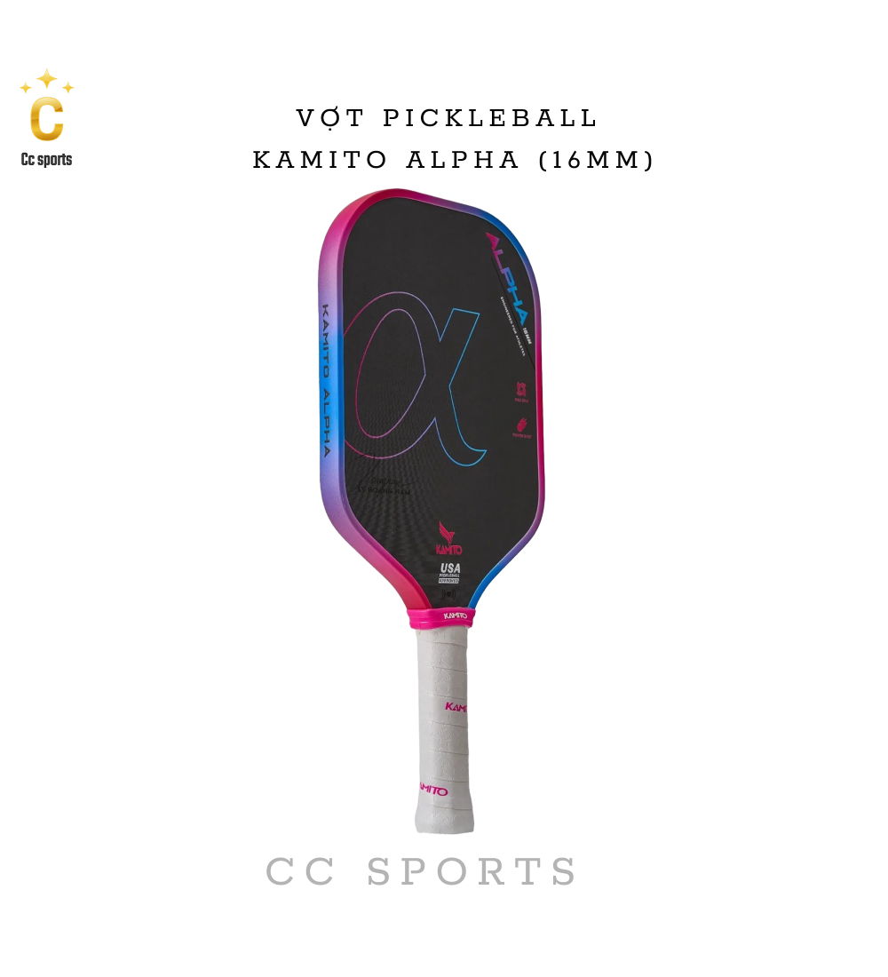 Vợt Pickleball Kamito Alpha (16mm)