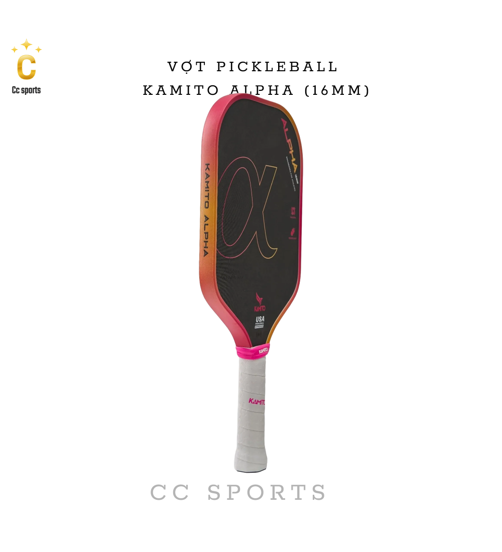 Vợt Pickleball Kamito Alpha (16mm)