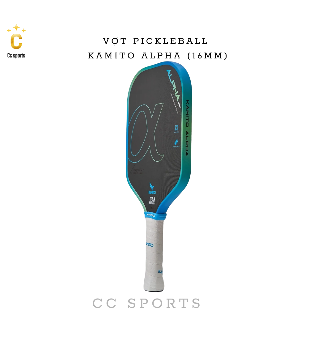 Vợt Pickleball Kamito Alpha (16mm)