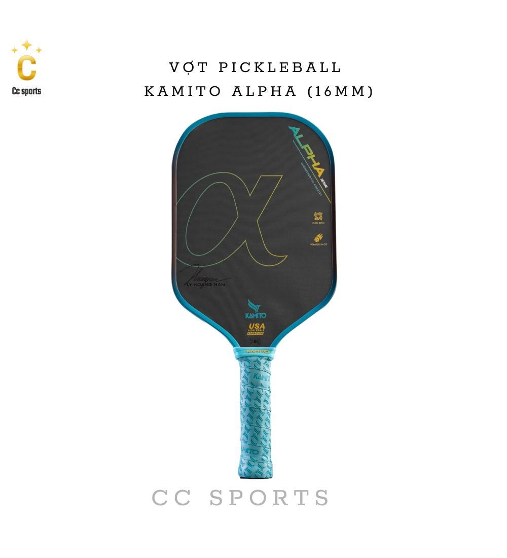 Vợt Pickleball Kamito Alpha (16mm)