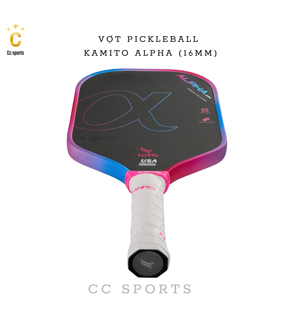 Vợt Pickleball Kamito Alpha (14mm)