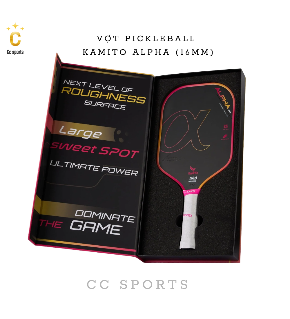 Vợt Pickleball Kamito Alpha (14mm)