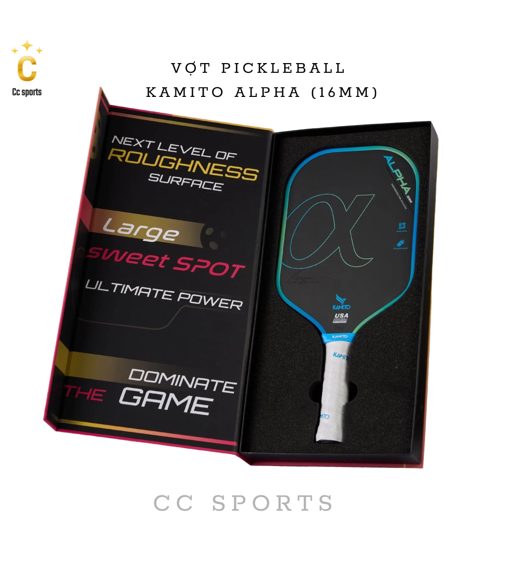 Vợt Pickleball Kamito Alpha (14mm)