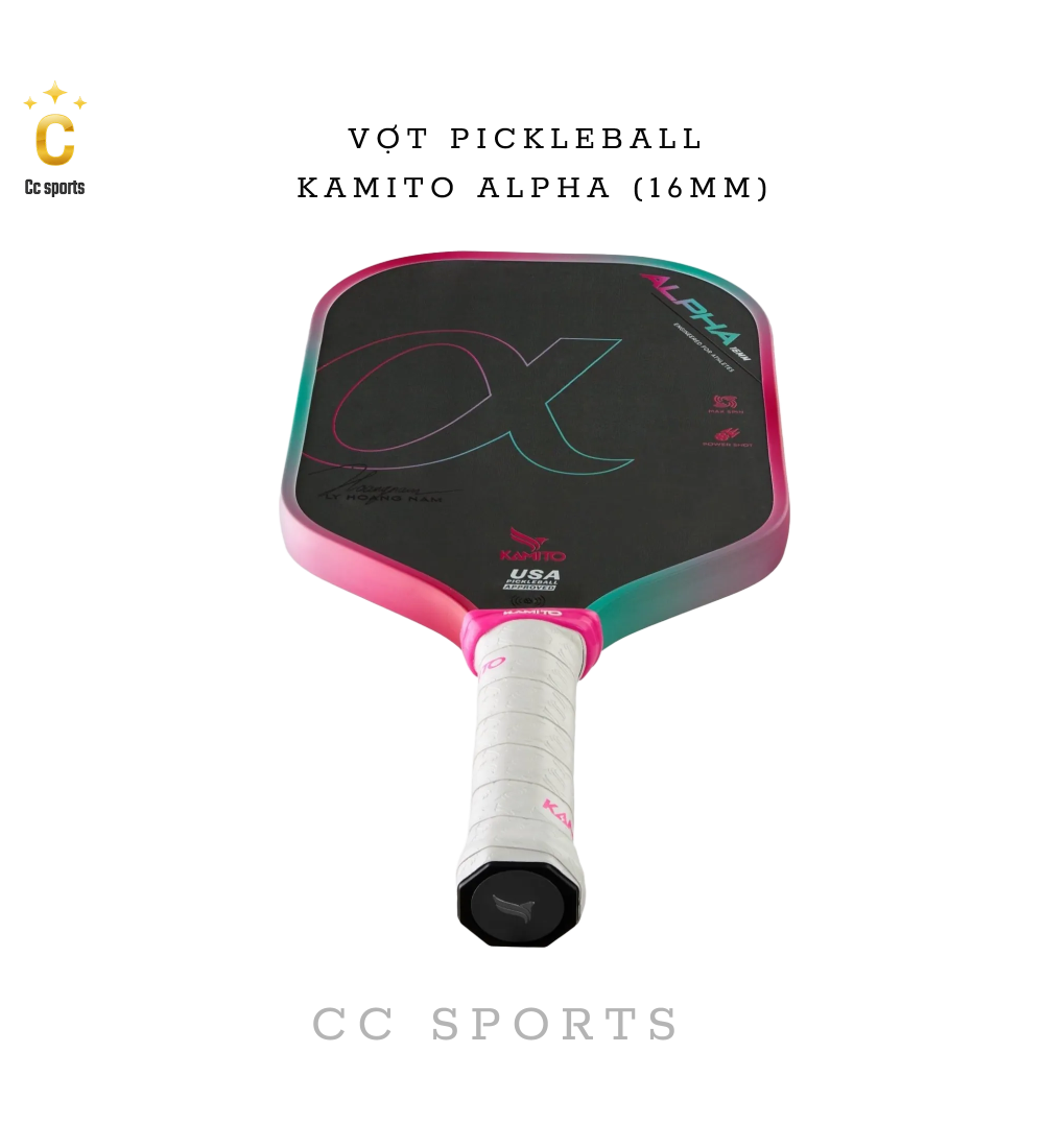 Vợt Pickleball Kamito Alpha (14mm)