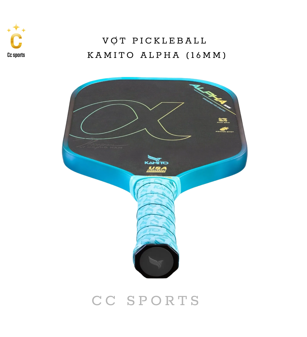 Vợt Pickleball Kamito Alpha (14mm)