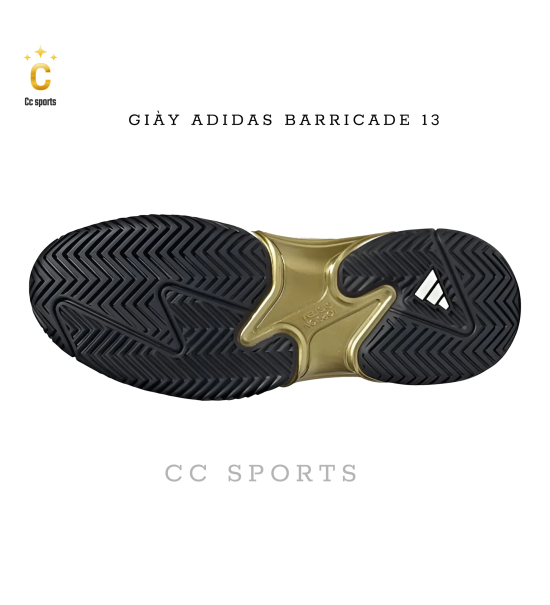 Giày Tennis/Pickleball Adidas Barricade 13 ‘Core White’