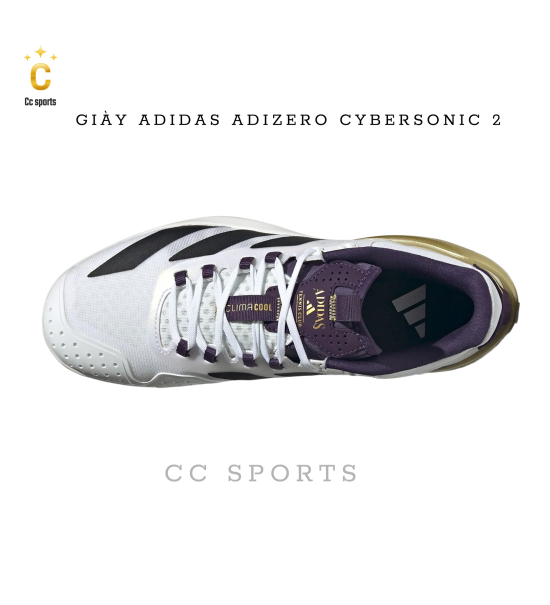 Giày Tennis/Pickleball Adidas Adizero Cybersonic 2