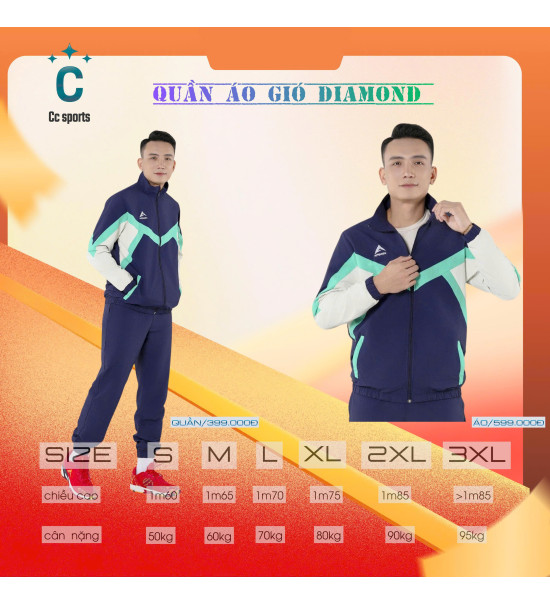 Áo Gió Thể Thao KAIWIN DIAMOND