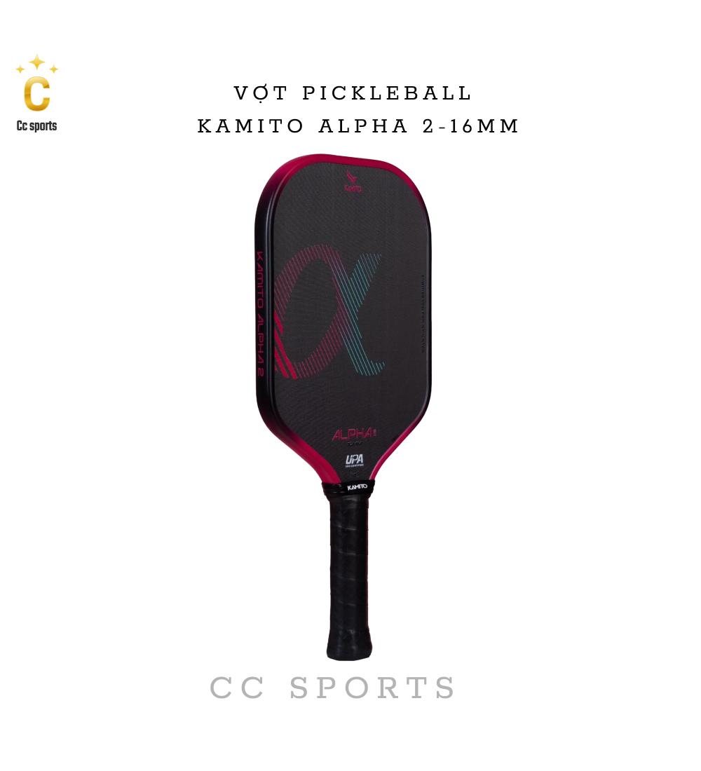 Vợt Pickleball Kamito Alpha 2 (16mm)