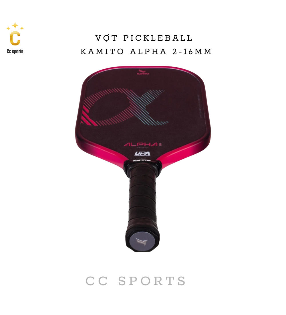 Vợt Pickleball Kamito Alpha 2 (16mm)