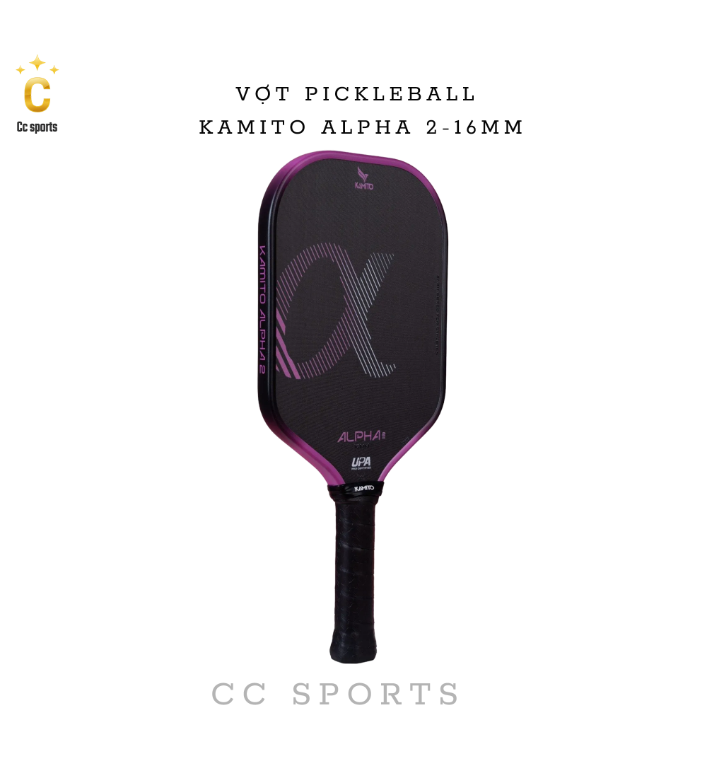Vợt Pickleball Kamito Alpha 2 (16mm)