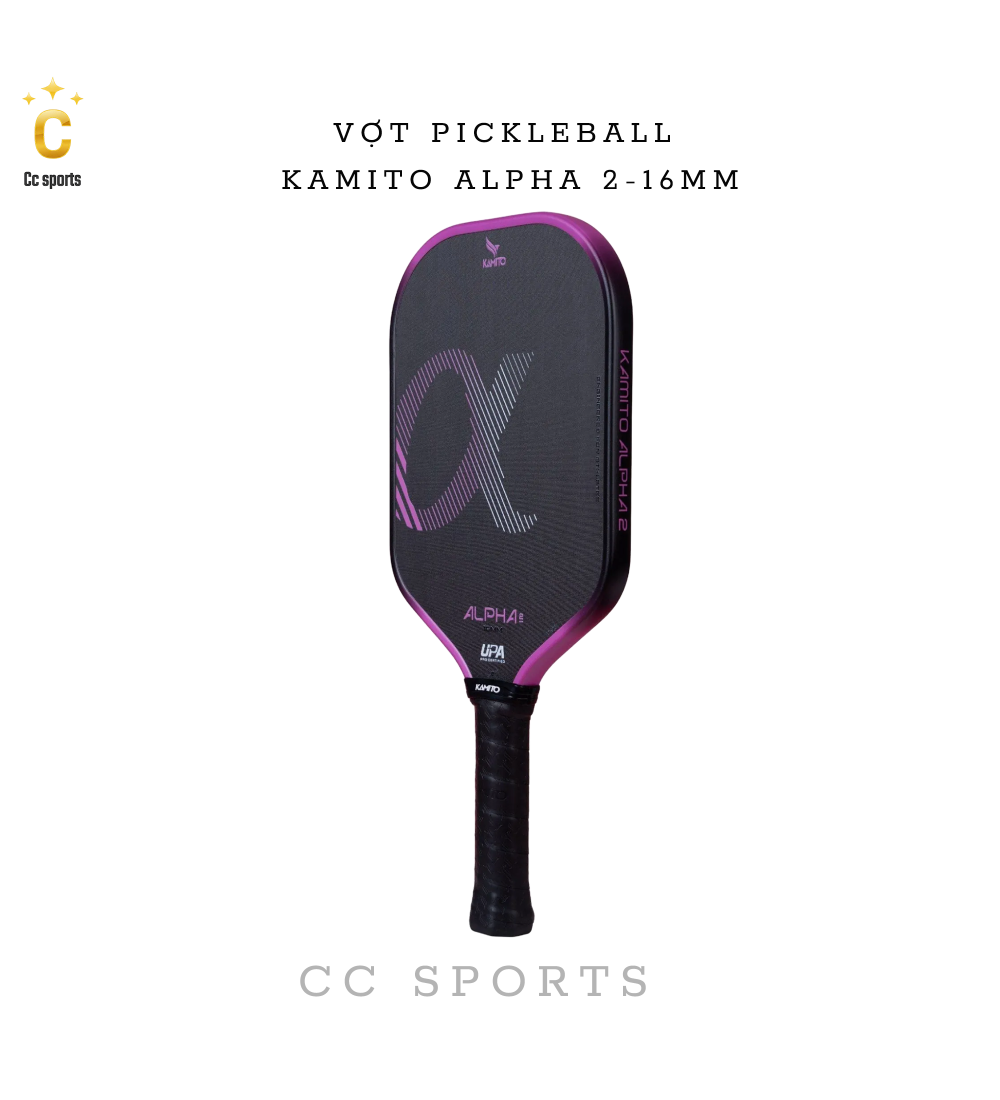 Vợt Pickleball Kamito Alpha 2 (16mm)
