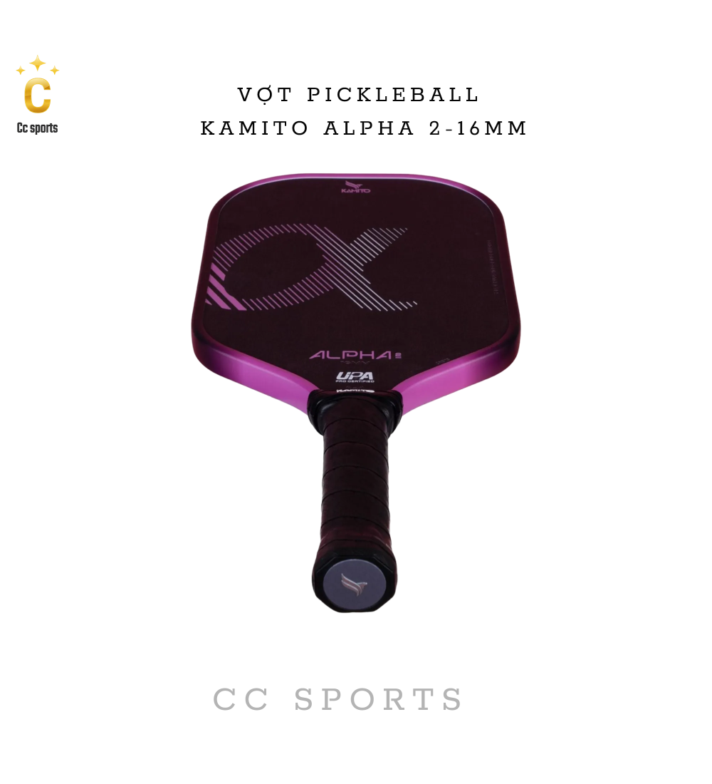 Vợt Pickleball Kamito Alpha 2 (16mm)