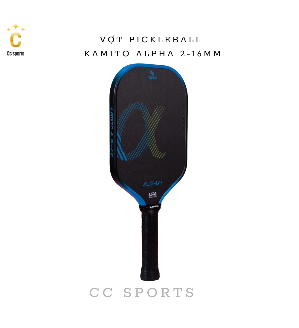 Vợt Pickleball Kamito Alpha 2 (16mm)