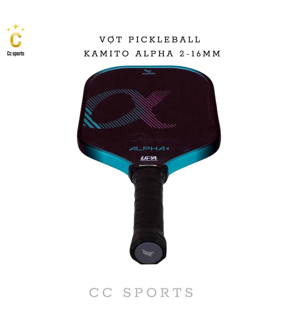 Vợt Pickleball Kamito Alpha 2 (16mm)