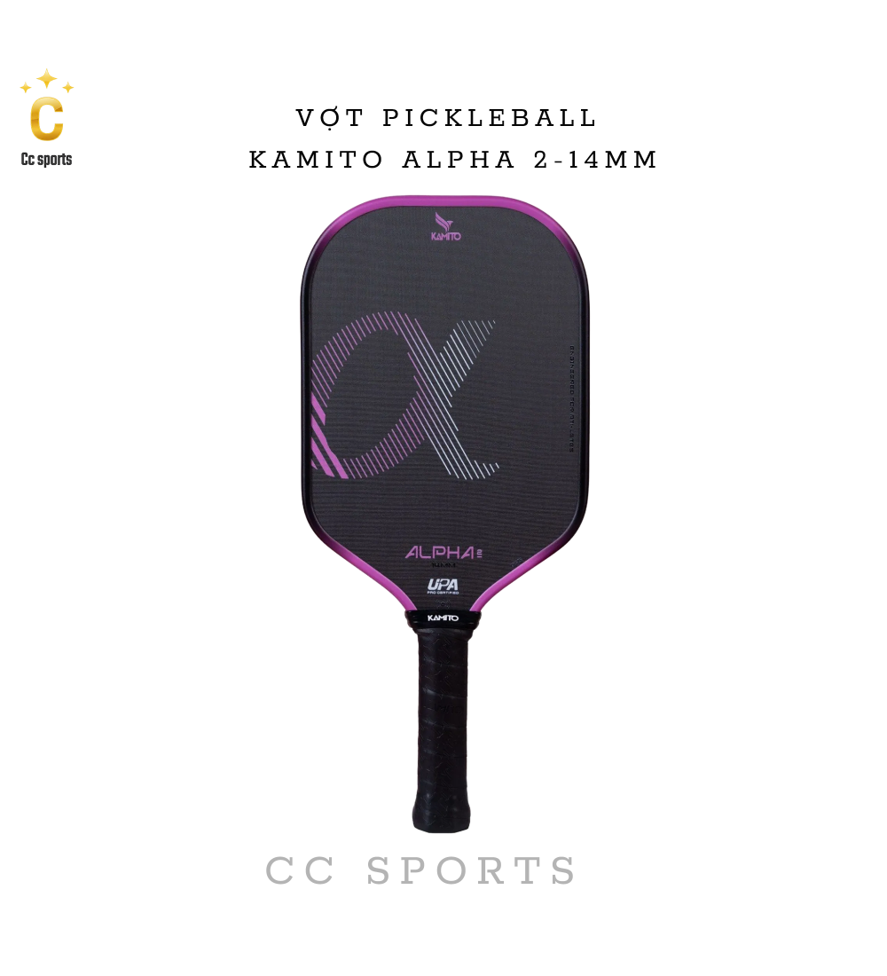 Vợt Pickleball Kamito Alpha 2 (14mm)