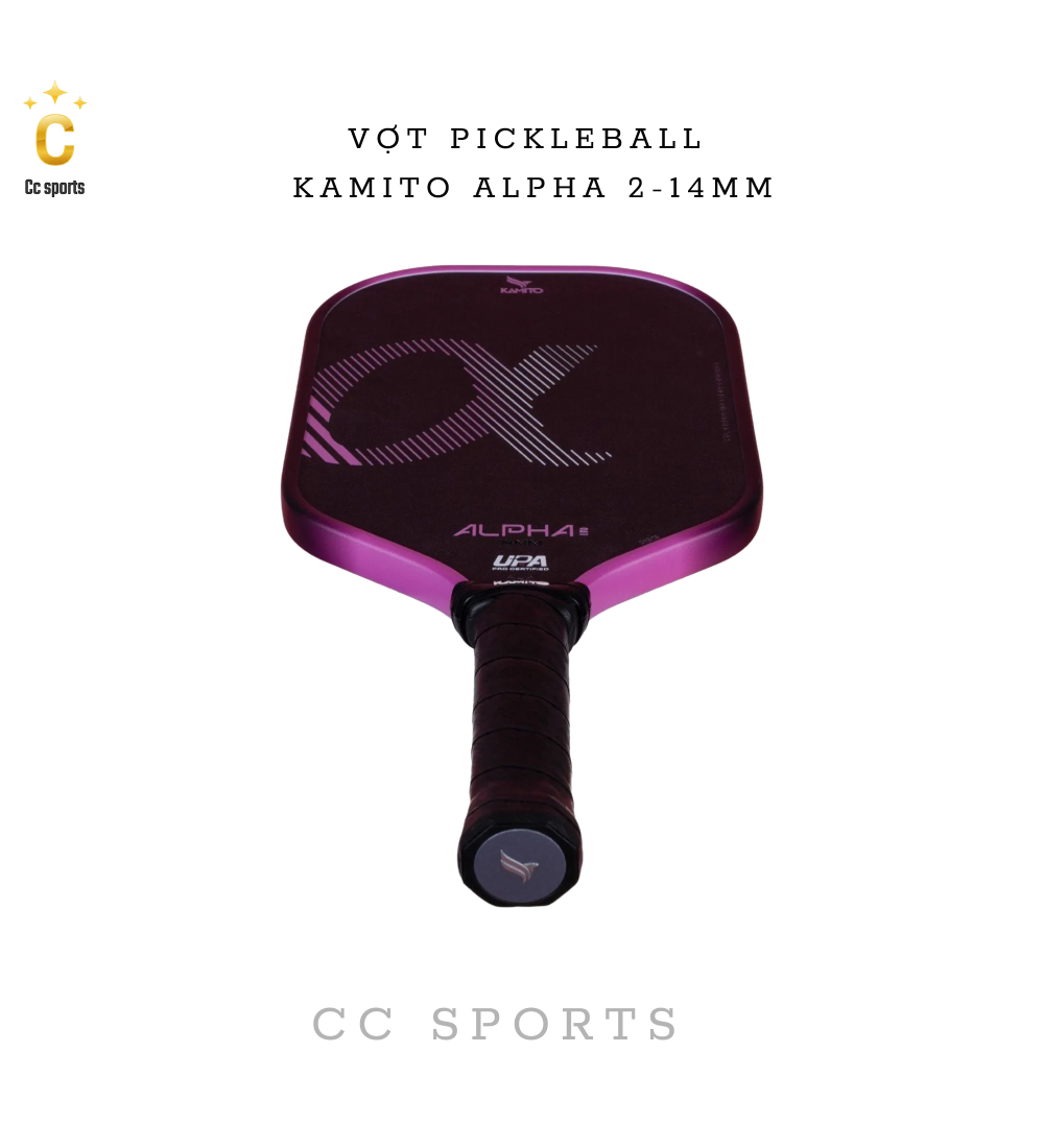 Vợt Pickleball Kamito Alpha 2 (14mm)