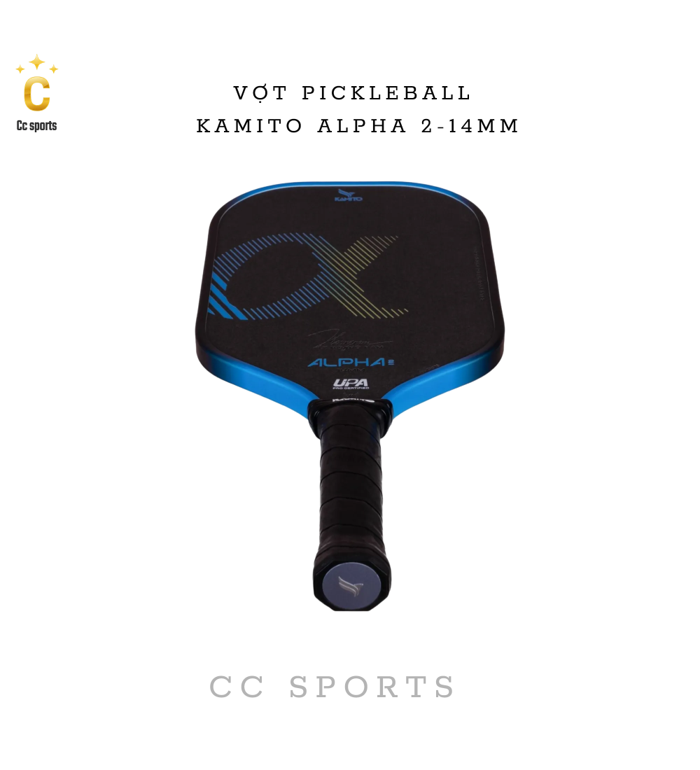 Vợt Pickleball Kamito Alpha 2 (14mm)